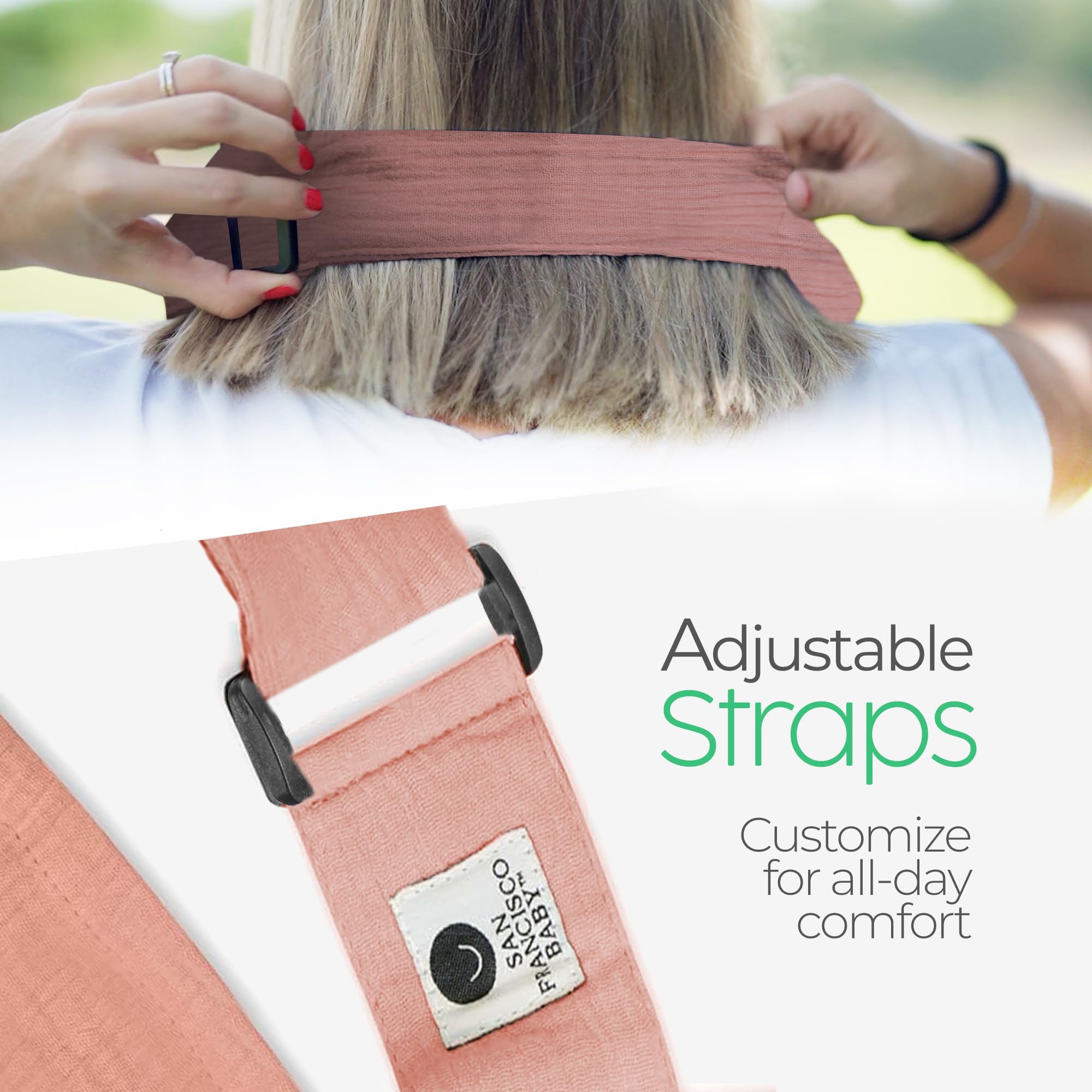 San Francisco Baby nursing cover front pocket keeps essentials within reach.