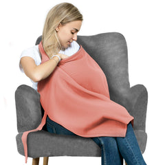 San Francisco Baby nursing cover front view offers breathable privacy for on-the-go feeds.