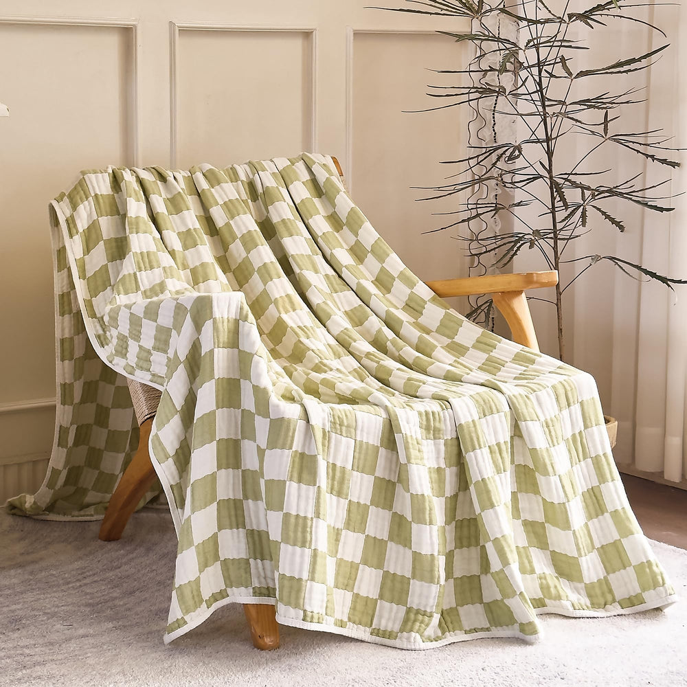 SANACYNA baby blanket in crib setting soft and breathable for restful naps