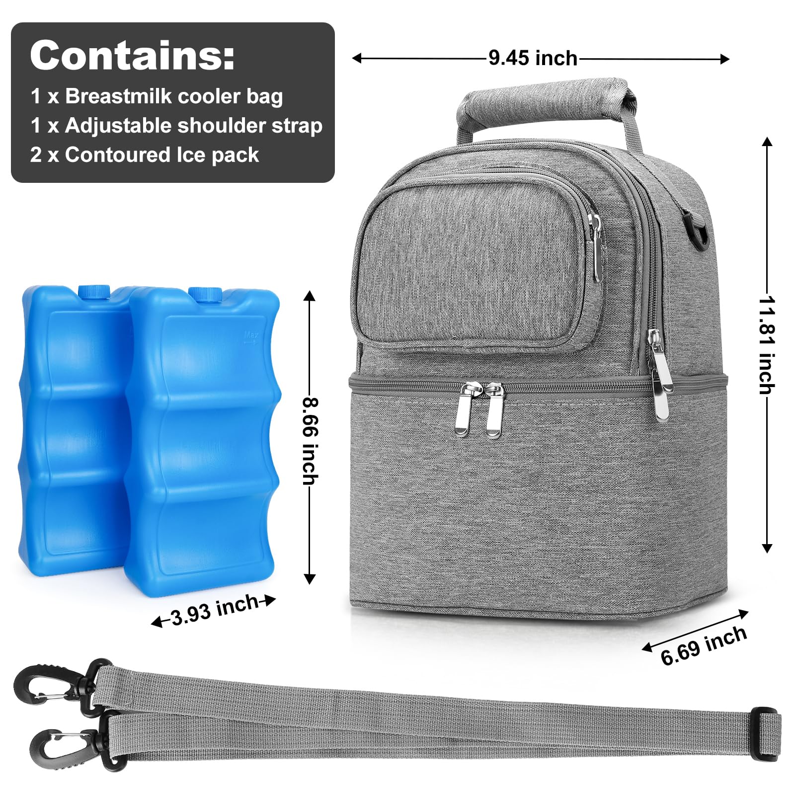 Sanchamy adjustable strap lets you wear the bag as a cross-body or backpack.