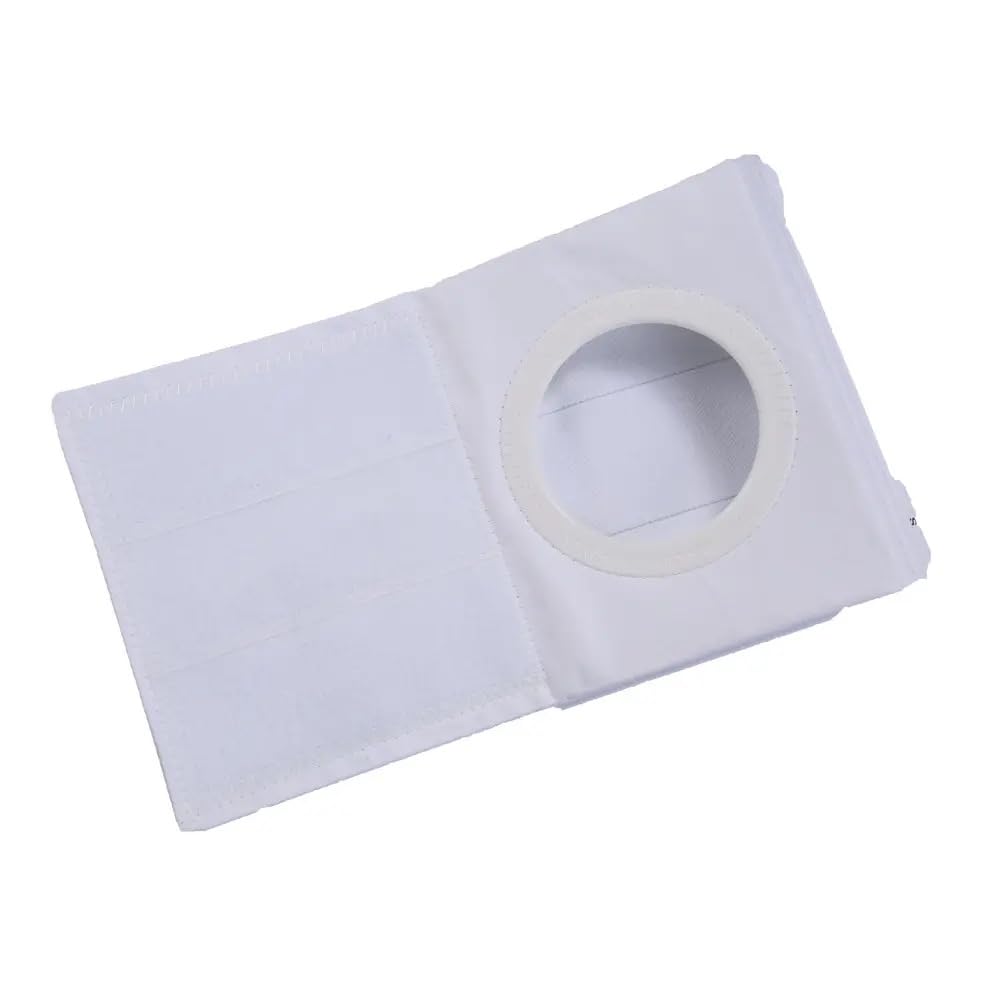 Ostomy bag position stabilized by Sandhill Tools binder to reduce movement