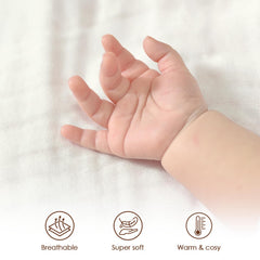 SANDJEST Butter swaddle style wrap for calm moments.