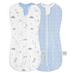 SANDJEST dinosaur print swaddle provides cozy sleep for newborns