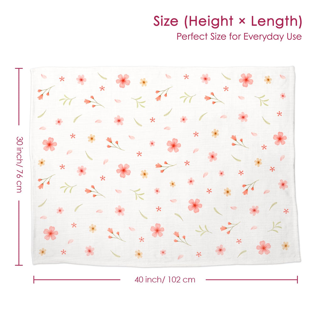 SANDJEST 30x40 blanket fits cribs and strollers for on-the-go snuggling.