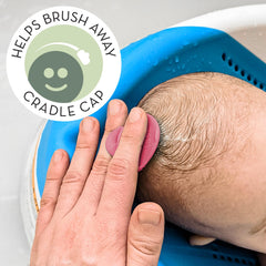 S&T INC. silicone scrubber close-up showing soft texture for gentle cleansing.