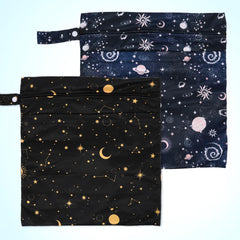 SANFERGE 40x36cm wet bag illustrates compact storage and diaper capacity.