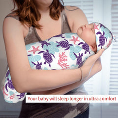 Sanghing Sea Turtle swaddle wrap in cute pattern for photos