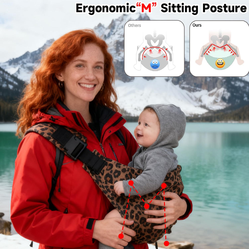 Sanilinwild Leopard adjustable strap closeup highlights easy height and fit