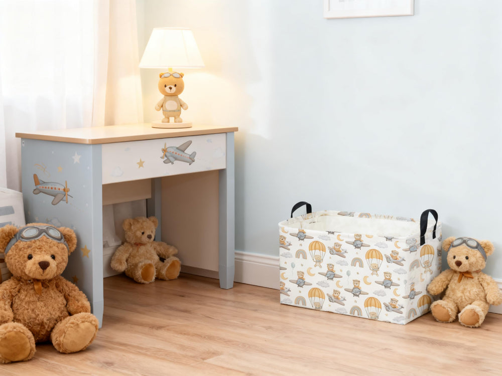 Sanjiaofen durable baby-room storage bin keeps essentials organized.