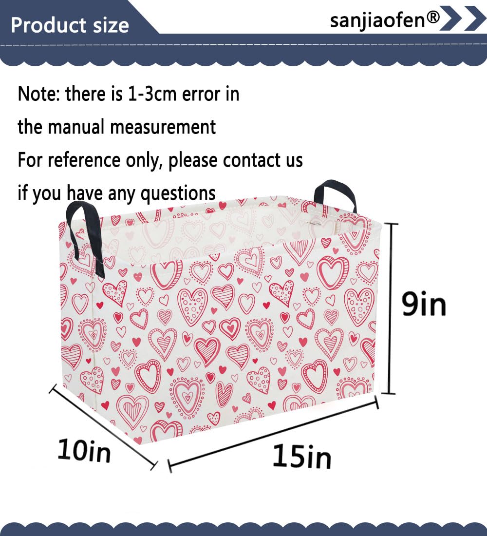 Sanjiaofen heart design storage bin used as desktop decor