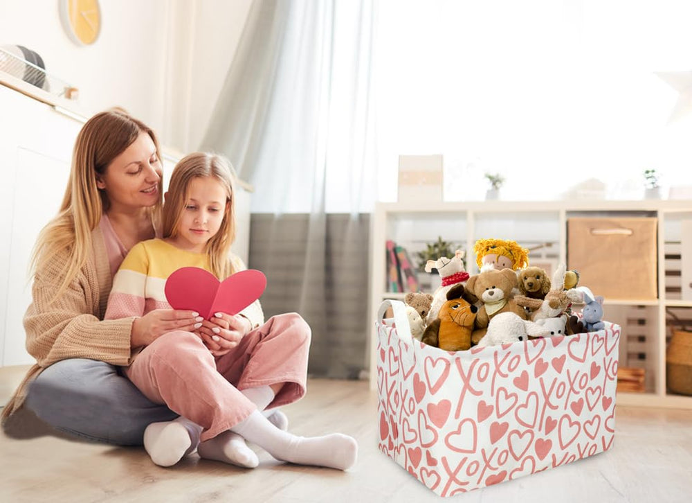 Sanjiaofen heart organizer bin suitable for books, gifts, and laundry.