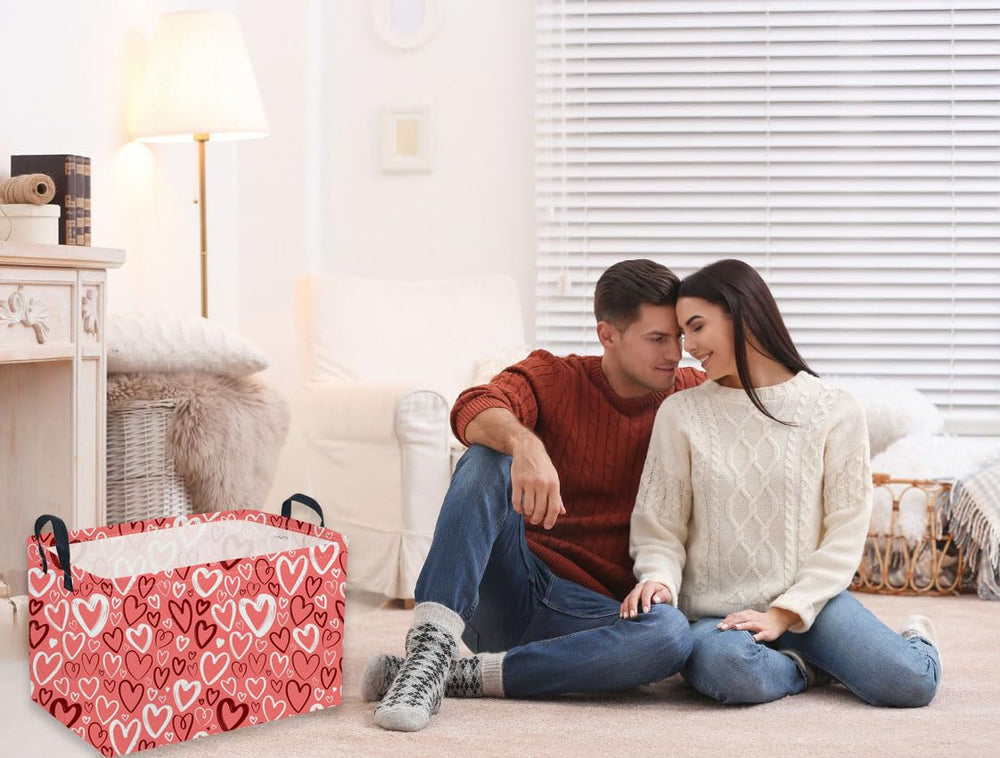 Sanjiaofen patterned decor basket adds stylish flair to any room.