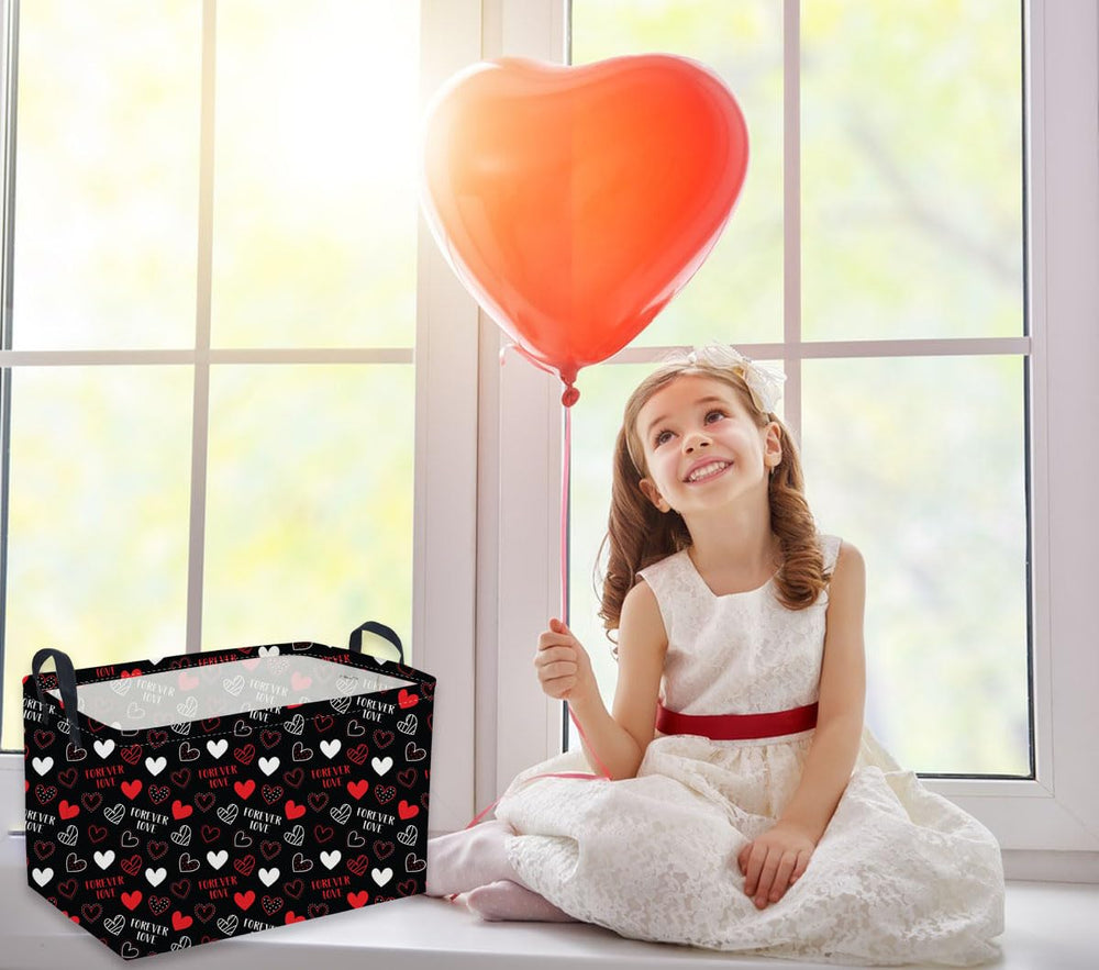 Sanjiaofen rectangular heart basket pattern design adds decorative charm to any room.