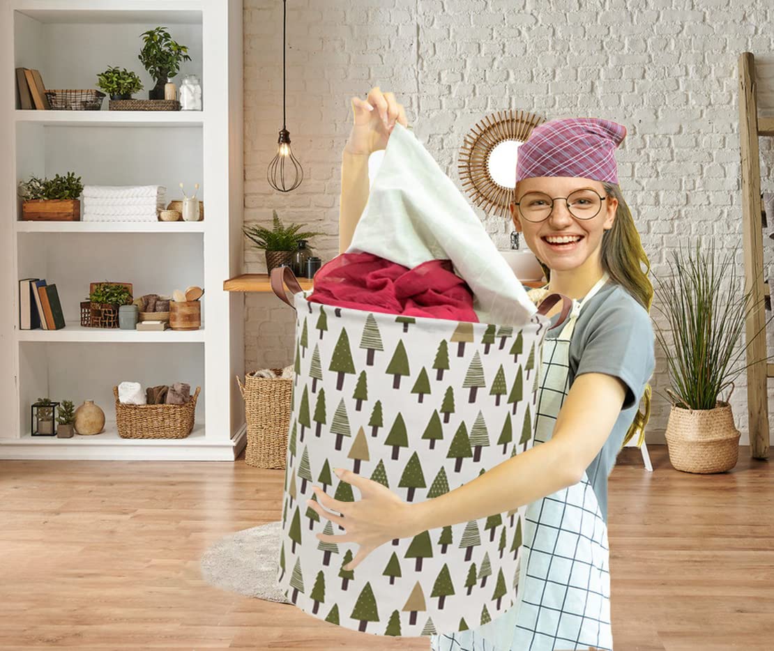 Sanjiaofen Tree storage bin features two handles for easy transport.