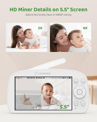 SANNCE baby monitor night light provides gentle soothing in the nursery.