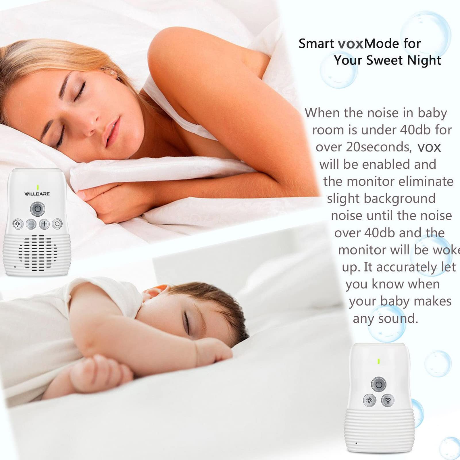 Sanpyl two-way intercom enables quick talks from another room.