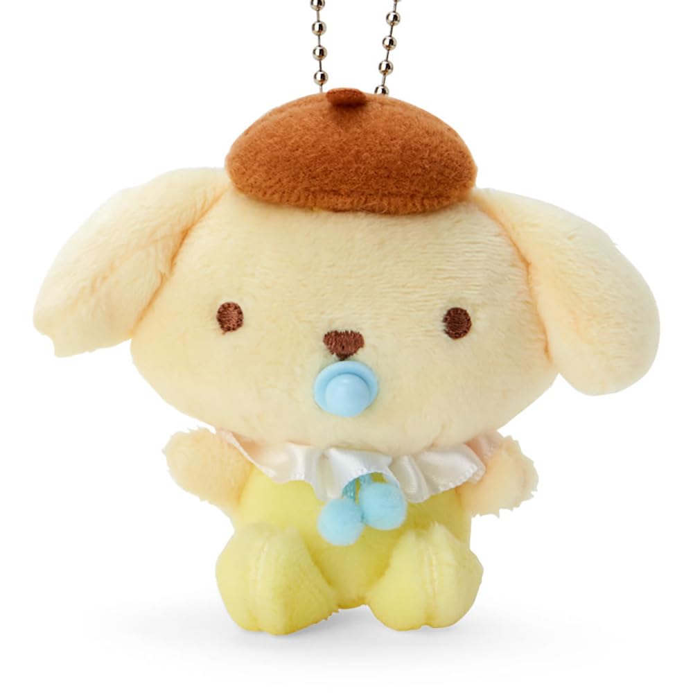Sanrio Pompom Pudding Baby Chair Mat featuring customizable mascot option.