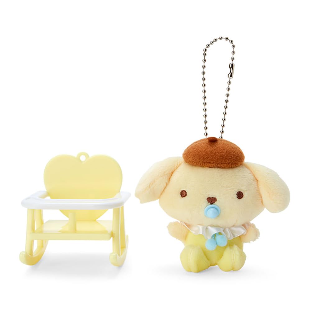 Sanrio Pompom Pudding Baby Chair Mat with a cute mascot pacifier design.