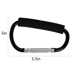 Sansheng large carabiner clip blue for stroller or luggage use