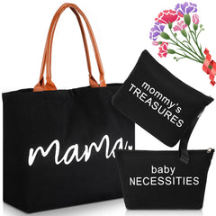 Sanwuta diaper tote left view with spacious main compartment