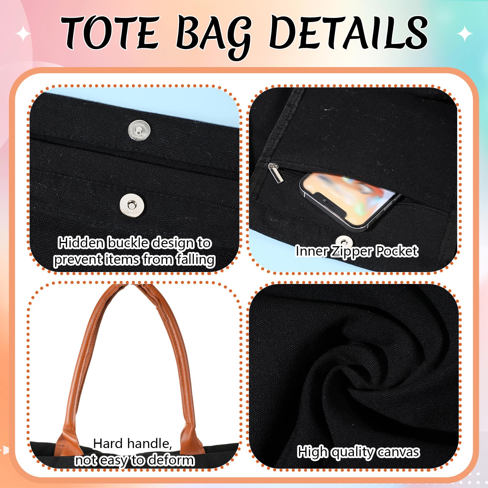 Sanwuta necessities bag top-open for easy reach