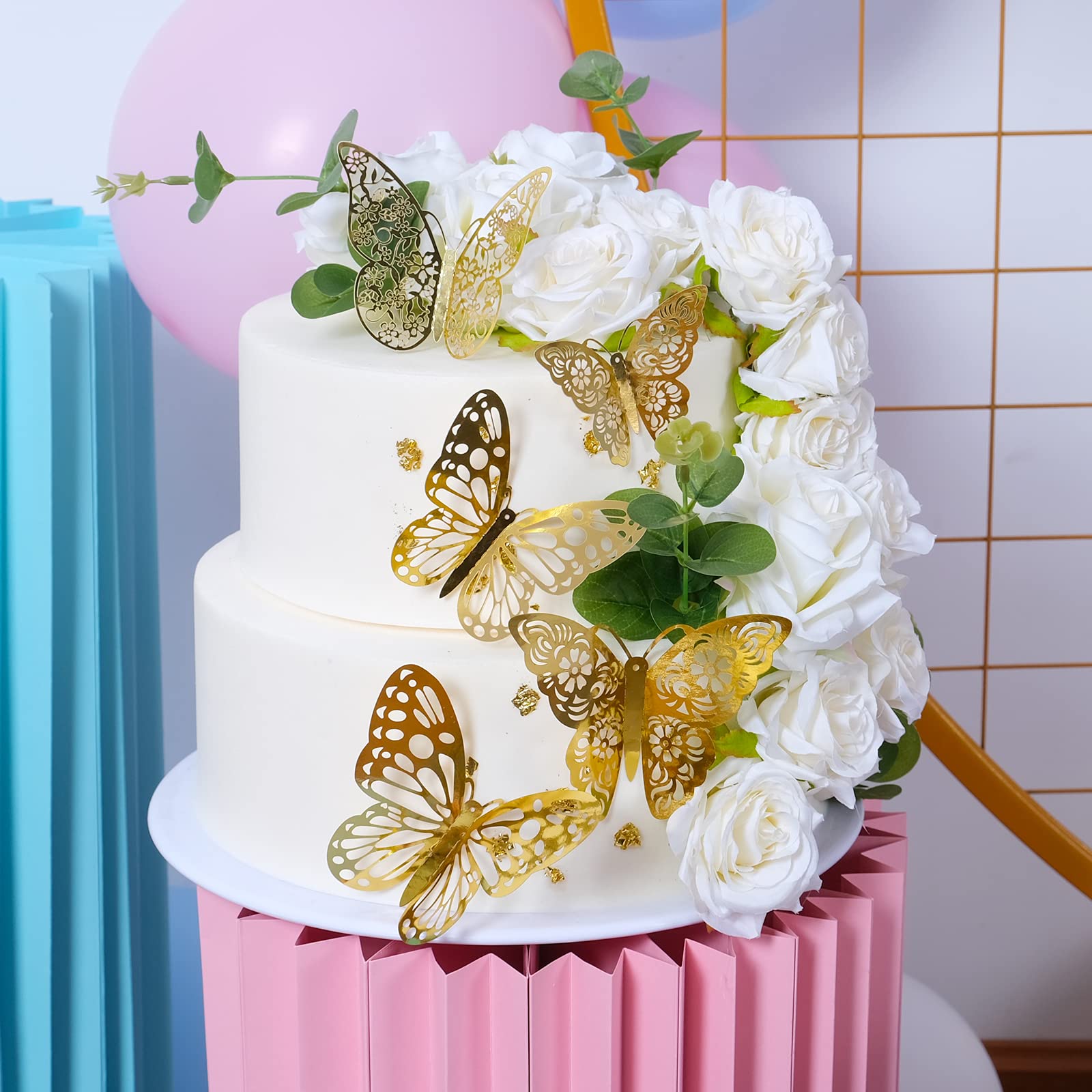 SAOROPEB 3D butterfly wall stickers style2 4in enhances wall art with depth