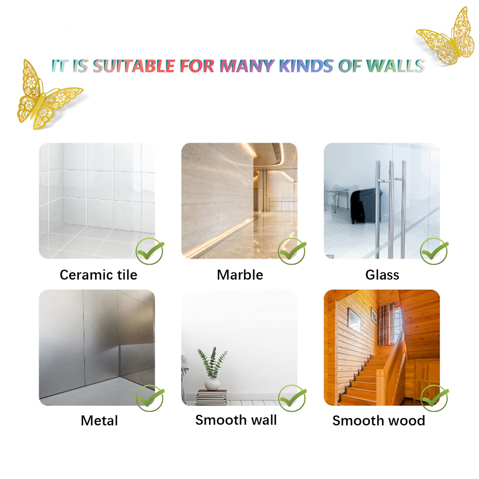 SAOROPEB adhesive dots included for removable application