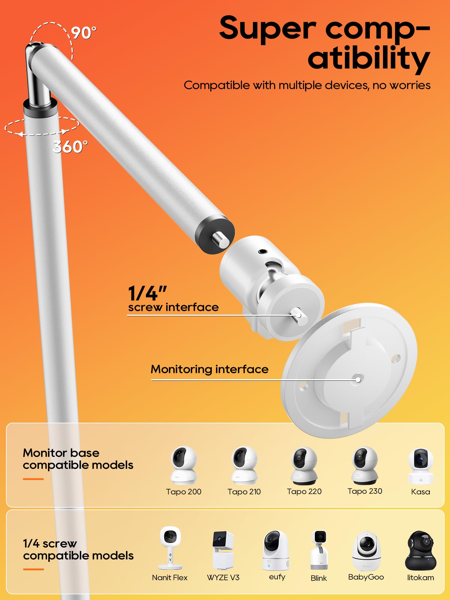 SAPESEHE floor stand adjustable top angle helps capture the perfect view