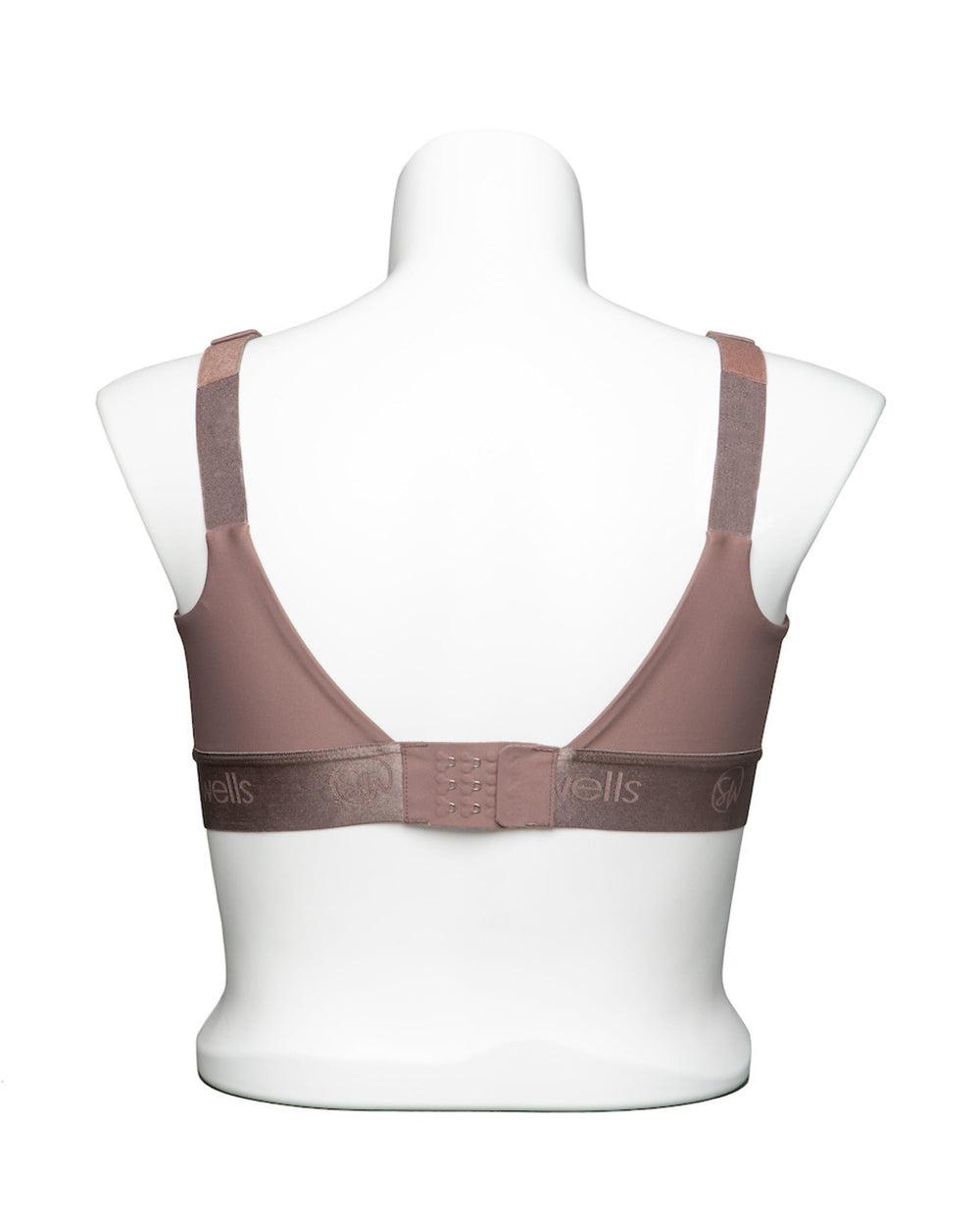 Sarah Wells Journey bra size range supports busty shapes with a confident fit.