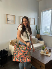 Sarah Wells Lizzy bag with laptop sleeve keeps work-ready gear organized