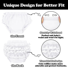 Sarfel toddler bloomers side ruffles worn during active play.