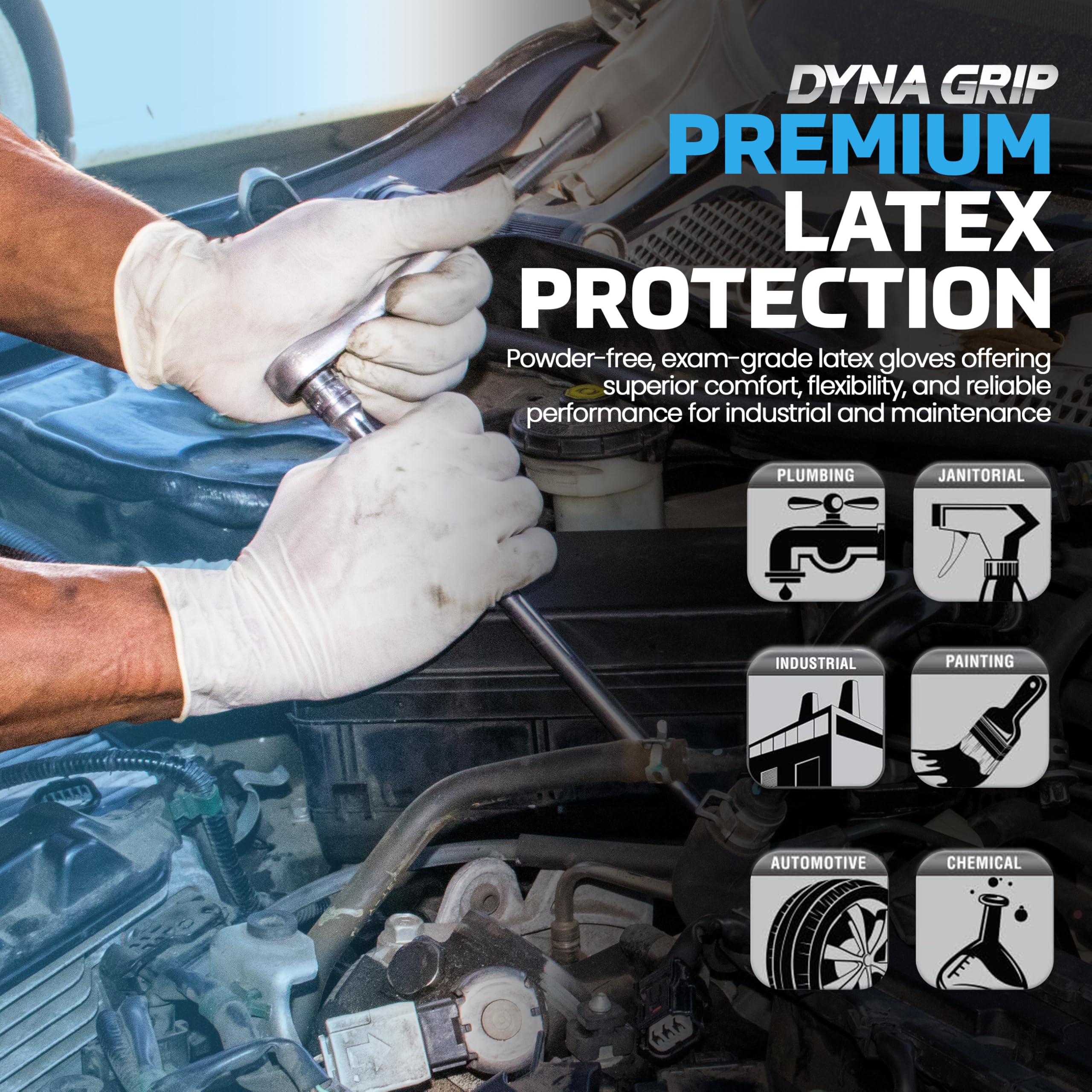 SAS Dyna Grip gloves feature 7 mil thickness for durability