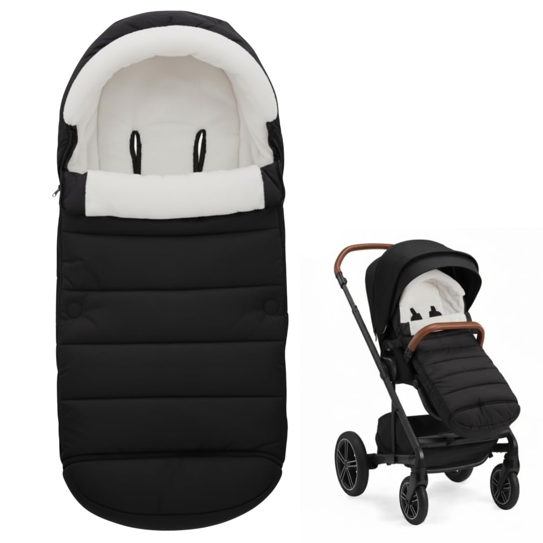 SASHA'S Footmuff for Nuna Mixx harness openings ensure secure, warm strolls