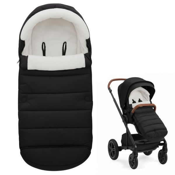 SASHA'S Footmuff for Nuna Mixx harness openings ensure secure, warm strolls
