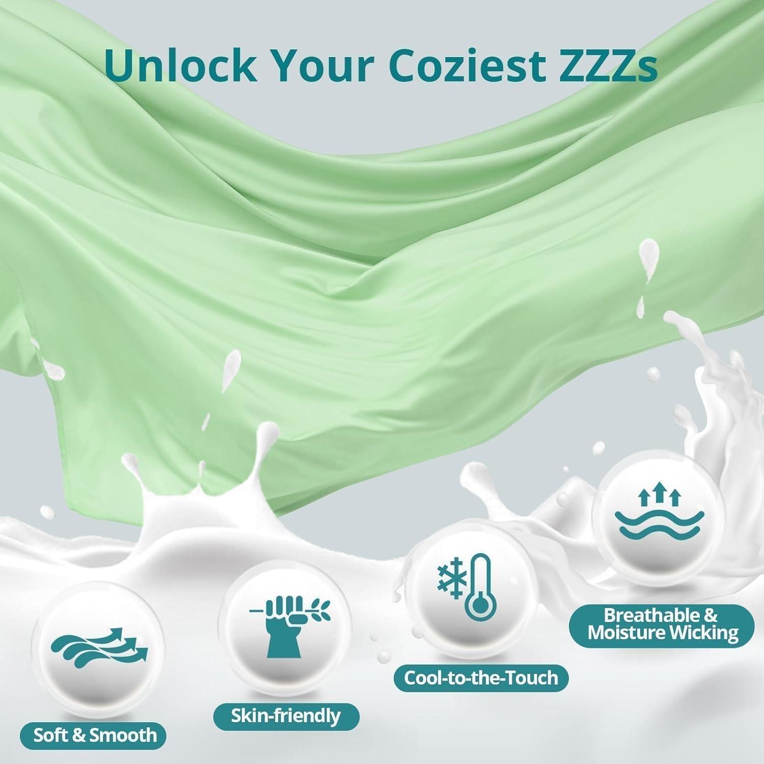 Sasttie breathable, cooling cover helps you stay comfortable all night.