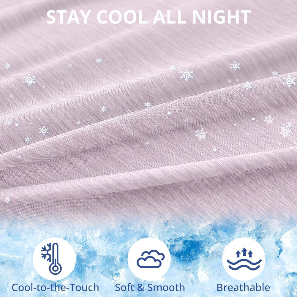 Sasttie cooling pillow cover with vents helps you stay cool during warm nights.