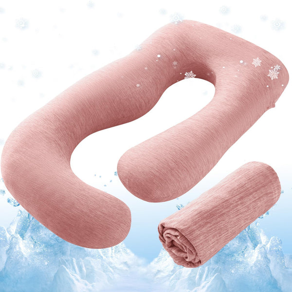 Sasttie cooling pillow cover close-up shows soft, breathable fabric for comfort