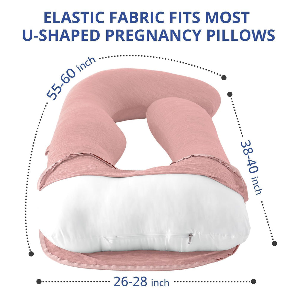 Sasttie cover fits 55–57 inch U-shaped pillows for a snug wrap