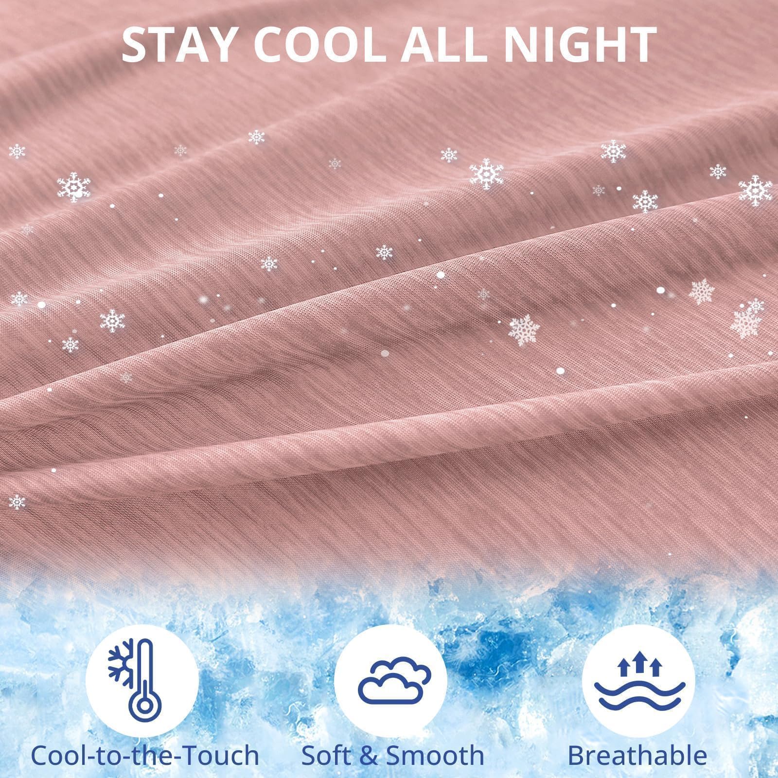 Sasttie cooling fabric with vents promotes airflow for cooler sleep