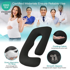 65x30 inch size provides generous coverage from head to feet.