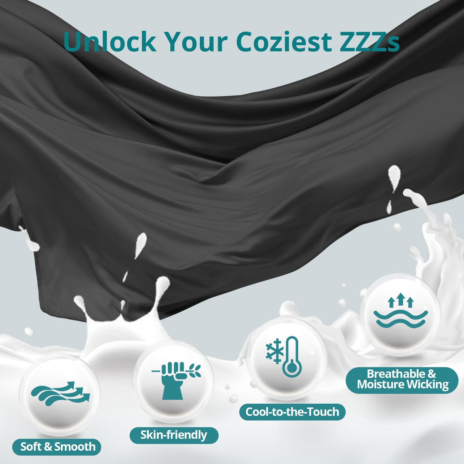 Sasttie breathable cover promotes a soft, cool touch during rest.