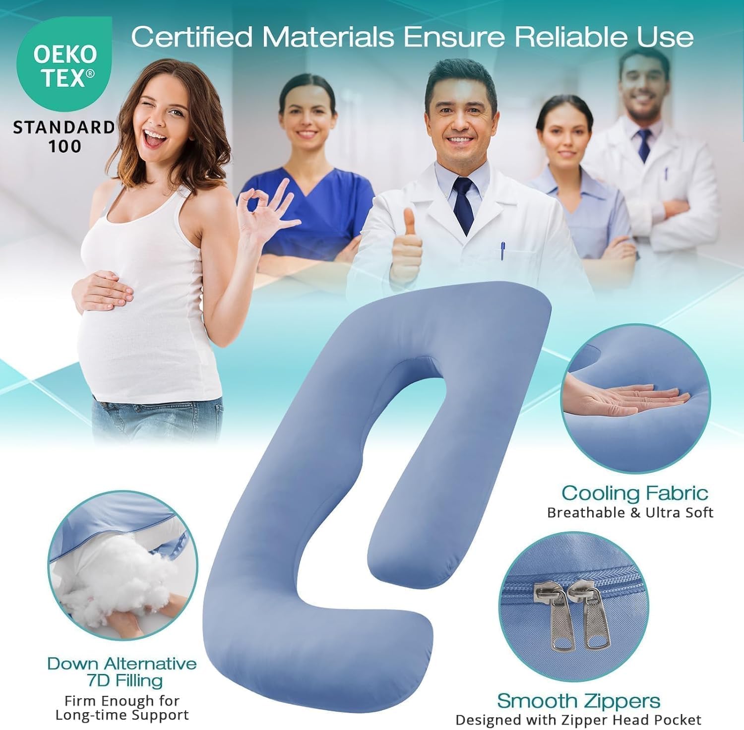 Sasttie down-alternative filling blends comfort with structured support for restful sleep.