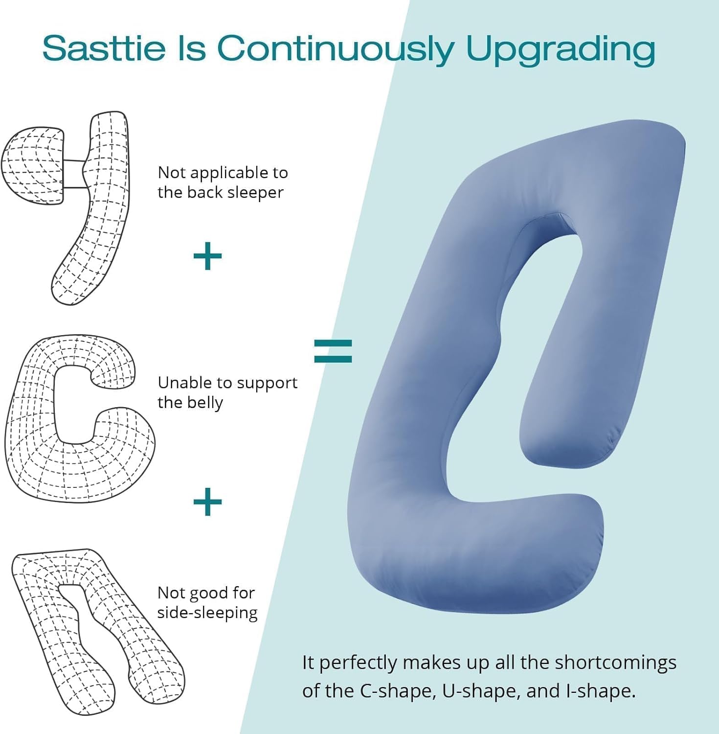 Sasttie removable cover is breathable and easy to machine-wash.