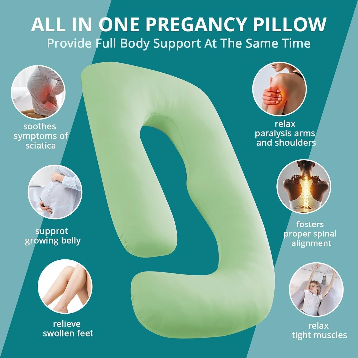 Sasttie ideal for side sleepers, promoting better posture during pregnancy.