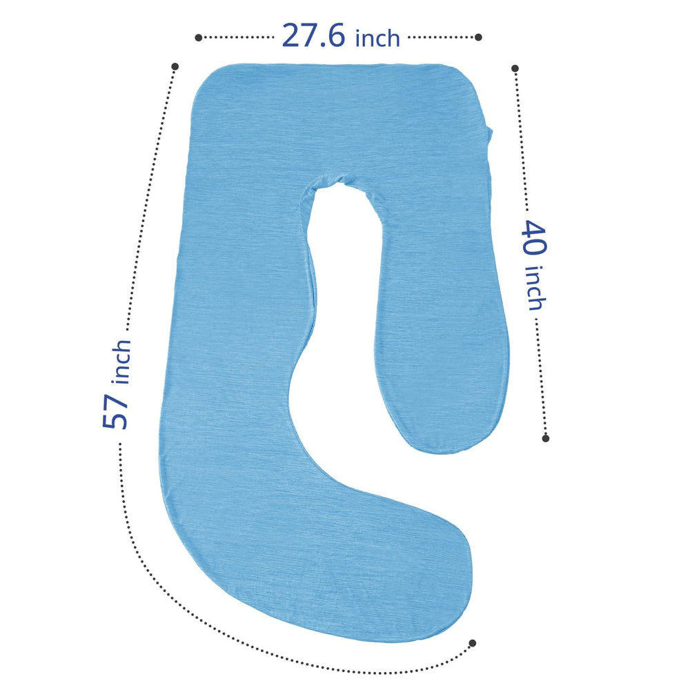 Sasttie universal fit supports most 55–57 inch U-shaped pillows.