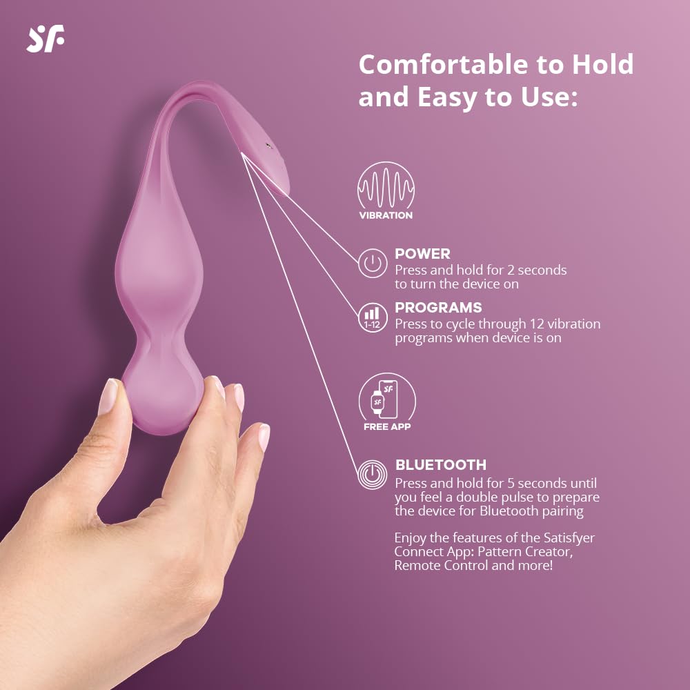 Satisfyer Love Birds 1 app control interface enables personalized workouts.