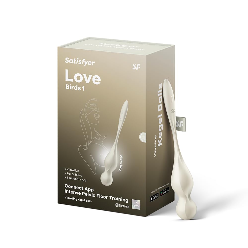 Satisfyer Love Birds 1 Connect App vibrating kegel balls for pelvic floor training and G-spot stimulation.
