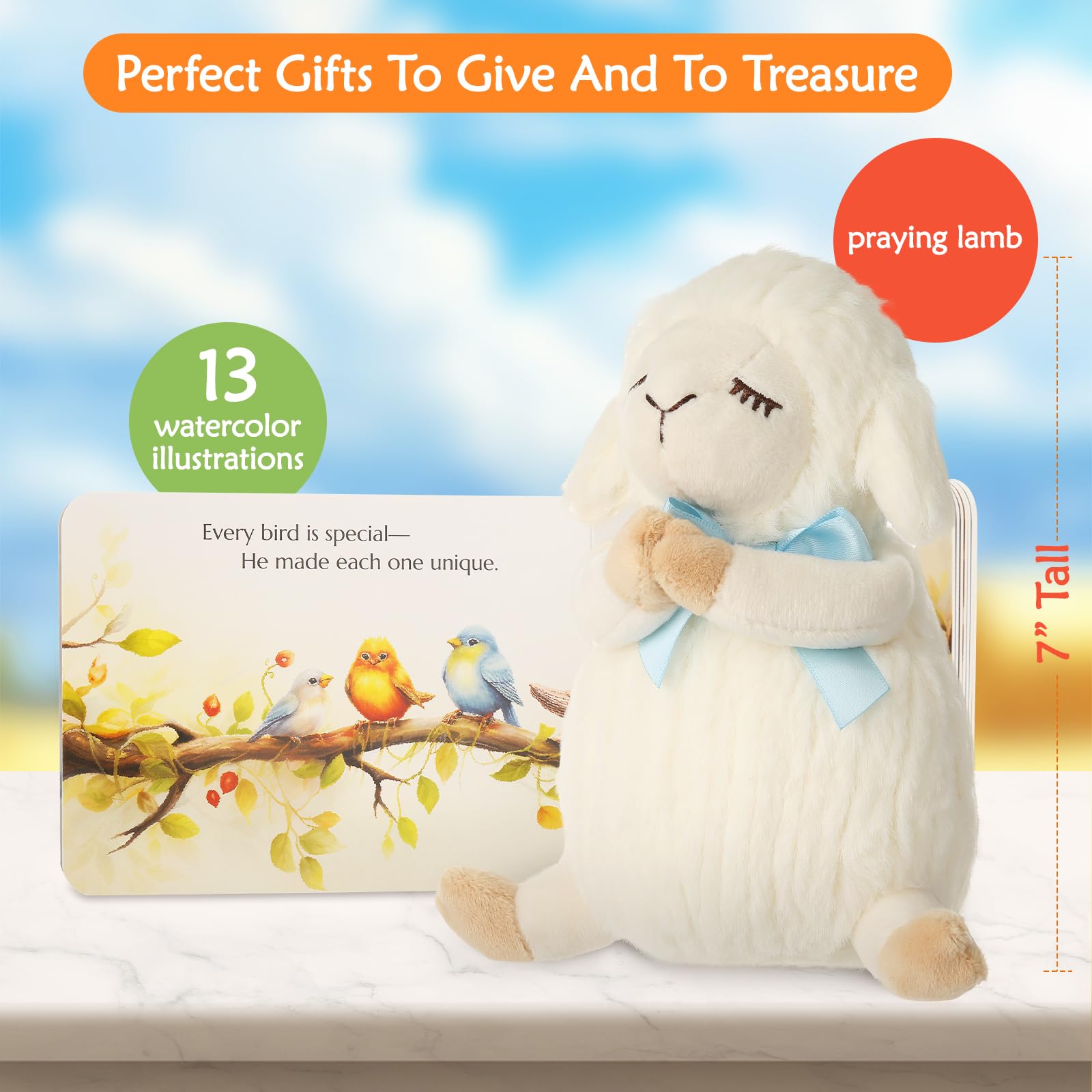 Sawnfay bedtime blessing board book with waterproof surface for easy cleaning