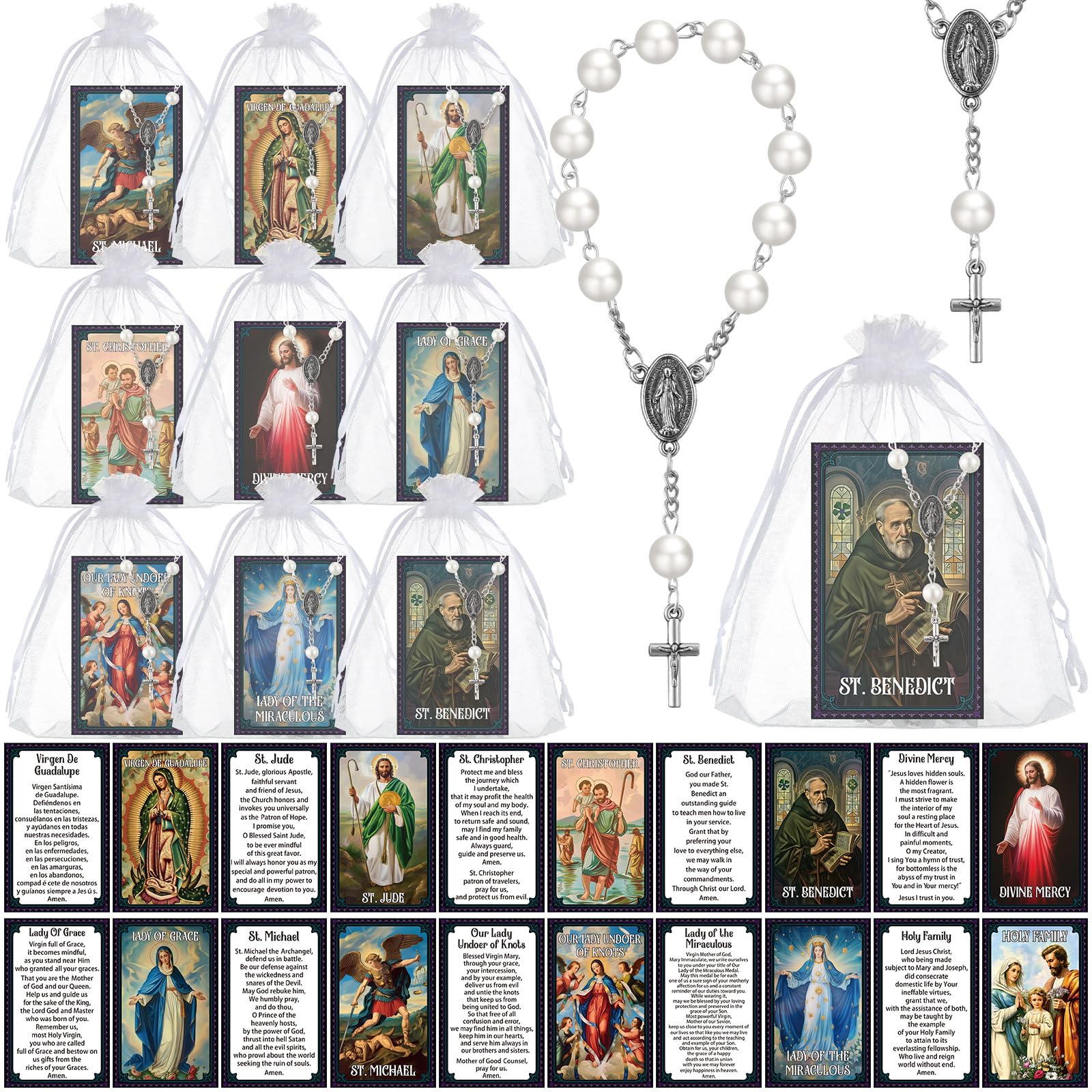 Sayglossy Catholic baptism bracelet – sturdy, elegantly woven for daily devotion.