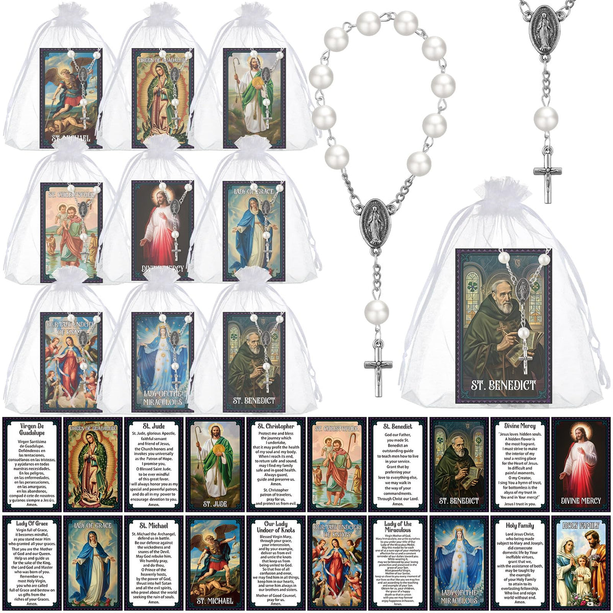 Sayglossy Catholic baptism bracelet – sturdy, elegantly woven for daily devotion.